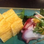 うさを - 生たこからし酢味噌和え、たまご焼き
