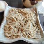 蕎麦 美酒 健肴 佳蕎庵 - 佳蕎三昧（かけ付き）①生粉打ち（焦ってピンボケ）