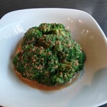 蕎麦 美酒 健肴 佳蕎庵 - 小平産ブロッコリー胡麻くりーむ和え