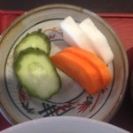 うさを - まだ若い糠漬けお新香　上品な味です