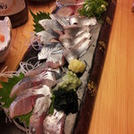 辰美寿し - 鯵、秋刀魚、鰯、鯖２０１４，９　二度目