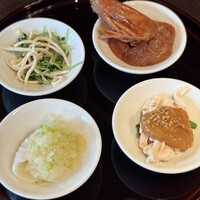 膳處漢ぽっちり - 酔い海老、烏賊、棒棒鶏