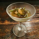 酒盃 - 魚料理（フグ、じゅんさい）