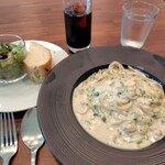 Musee Bistroyama - アサリのクリームパスタ1750円