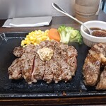 いきなりステーキ フレスポ藤岡店 - 赤身肩ロース200g､TPバーグ100g