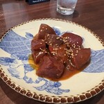 炭火焼肉 久 - レバ切り落とし