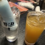 炭火焼鳥みなしげ - 2025/6/26 ディナーで利用。ドリンクの様子。