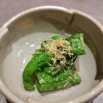 鮨 繁乃 - 万願寺の炒めもの