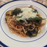 パスタの店　山猫軒 - 2014年9月限定　秋ナスと牛肉のトマトソースです☆