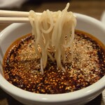 広島風冷しつけ麺・楽 - 中細ストレート中華麺