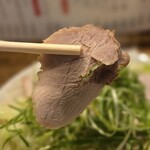 広島風冷しつけ麺・楽 - 豚モモ肉チャーシュー