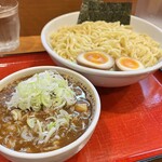 めん和正 - ✅つけ麺中盛り(1.5玉)¥950
      ✅味玉¥50
      　※今回も定番の『ネギ多め』も申告❣️