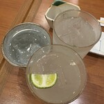 そば 鼓堂 - カンパーイ！ジンの柚子ソーダ割り