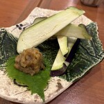 そば 鼓堂 - 泉州の水茄子