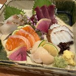 そば 鼓堂 - お刺身盛合わせ