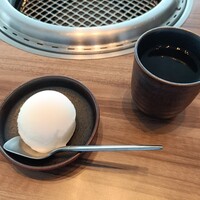 焼肉うしごろ 銀座店 - デザートの瀬戸内レモンシャーベット