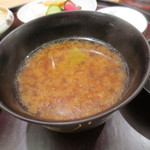 日本料理 太月 - 赤出汁の中には蓬麩入ってました。