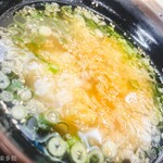 麺紡 - 冷やかけだしにご飯投入でダシ茶漬け