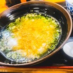 麺紡 - 冷やかけだしにご飯投入でダシ茶漬け