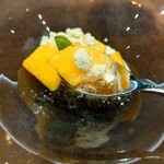 馳走西健一 - 白ワインのジュレとミントのシャーベットと