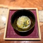 IL TEATRINO DA SALONE - 椀物）ミネストラ（イタリアの野菜スープ）野菜やムール貝､冬瓜が入っています。