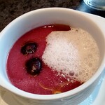 Art de Vivre - ☆ダークチェリーのガスパチョ⭐️パアッ！と夏野菜が弾ける⭐️酸味と甘味のバランスが上品なガスパチョ☆(*´∇｀*)