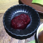 ケララキッチン - 優しい甘さが良い、ビーツとデーツで作ったチャトニ