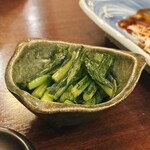 名古屋再生酒場 みつえもん  - 野沢菜漬