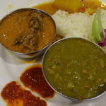 ニルワナム - グリンダルカレー、グッテイバンカヤ（ランチビュッフェ）