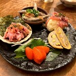 九州料理と旨い酒どんたく - おばんざい5種