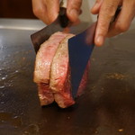 鉄板焼 ひだ - この日はｼｬﾄｰﾌﾞﾘｱﾝに恵まれました。