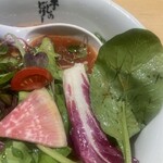 煮干しのビリー - 色んな種類の野菜がたっぷり❗️