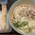 おにやんま - 冷「大」肉ぶっかけ＋ちくわ天