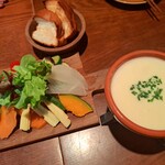 コーデュロイカフェ - チーズフォンデュ