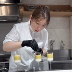 Haruka Murooka - とうもろこしの冷製スープ 作成中