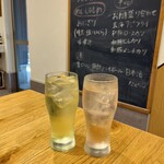 かねかつ食堂 - ライムサワー／ピーチサワー各¥600