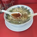 ラーメン福 島田橋店 - 後半　スタミナ辛子にて味変