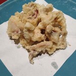 割烹よし田 - イカの活き造り→下足の天ぷら