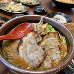 蔵出し味噌 麺場 田所商店 - 北海道味噌山椒味噌ラーメン¥1,089＋味噌漬け炙りチャーシュー2枚¥330