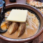 蔵出し味噌 麺場 田所商店 - 北海道味噌バターらーめん¥1,034+麺大盛り¥121