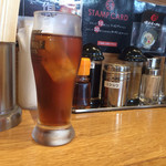 壱八家 つきみ野店 - 薬味と黒烏龍茶