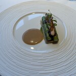 メゾン ド フォレ - アスパラガスのフイユテ　モリーユ　牡丹海老