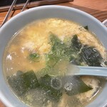 大衆 焼き肉ホルモン 大松 - わか玉スープ