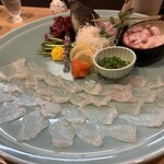 活き造りと明太なべ 小僧 - 