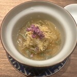 眞善美 - 噴火湾毛蟹　海月　ジュンサイ　上湯餡　新生姜ソース