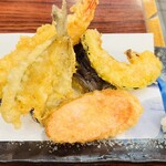 地蔵そば 大橋屋 - 天ぷら盛り合わせ