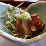 ゆうがた - 前菜盛り合わせ：地ダコの刺身
      