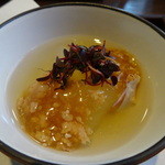 ゆうがた - 前菜盛り合わせ：冬瓜の鶏そぼろあん掛け
      