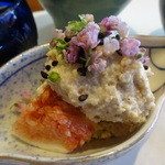 ゆうがた - 前菜盛り合わせ：いちぢく白和え
      