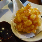 ゆうがた - 前菜盛り合わせ：とうもろこしの唐揚げ
      
